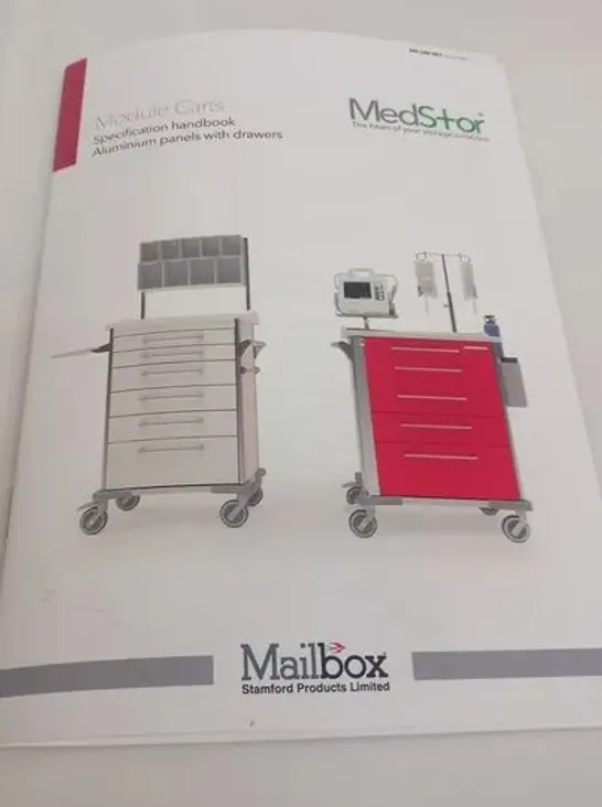 BRAND NEW MEDSTOR MODULE CART WITH 5 DRAWERS