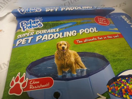 POLAR PAWS SUPER DURABLE PET PADDLING POOL