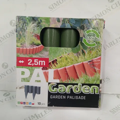 PAL GARDEN - 2.5M GARDEN PALISADE IN GREEN