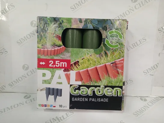 PAL GARDEN - 2.5M GARDEN PALISADE IN GREEN