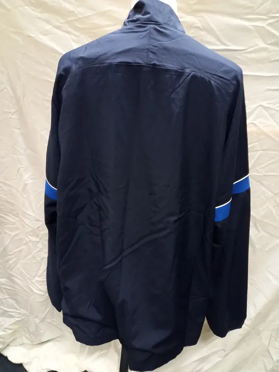 NIKE DRI-FIT TRACKSUIT JACKET, BLUE - SIZE LARGE 