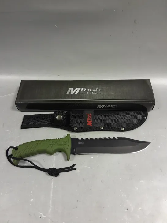 BOXED MTECH KNIVES ARMY FIXED BLADE KNIFE - COLLECTION ONLY 