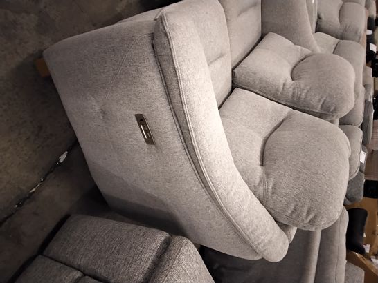 QUALITY G PLAN JACKSON 2 SEATER ELECTRIC RECLINING SOFA IN PIERO SILVER FABRIC