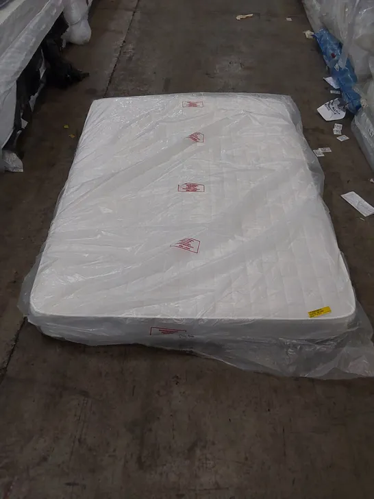 BAGGED DEEP QUILTED HYBRID OPEN COIL DOUBLE 4'6" MATTRESS 