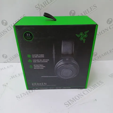 BRAND NEW BOXED RAZER KRAKEN WIRED GAMING HEADSET - BLACK