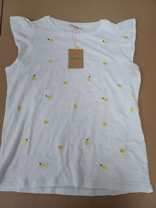 BODEN LEMON TOP IN WHITE - SMALL