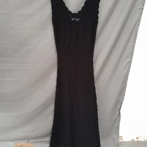 MANGO LADIES MAIX KNIT DRESS BLACK SIZE S