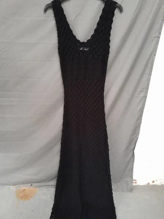 MANGO LADIES MAIX KNIT DRESS BLACK SIZE S