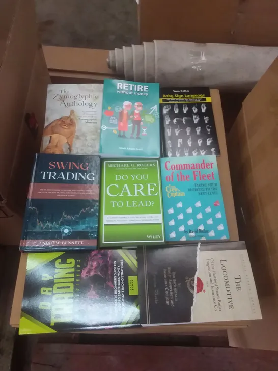 PALLET CONTAINING 2 BOXES OF ASSORTED BOOKS 