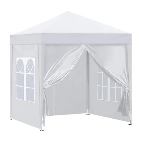 BOXED GAZEBO CANOPY IN WHITE - SIZE UNSPECIFIED (1 BOX)