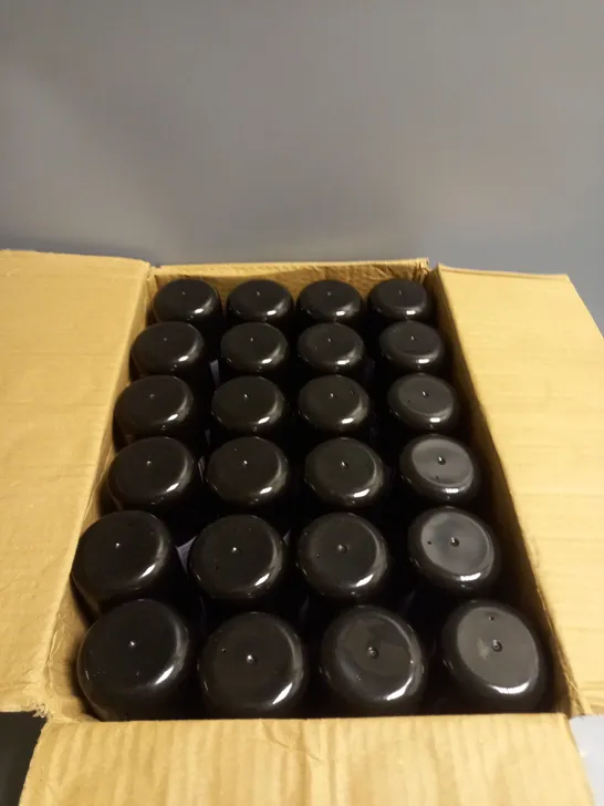 BOXED LOT OF 24 AUTO EXTREME SPRAY PAINT BLACK SATIN 250ML