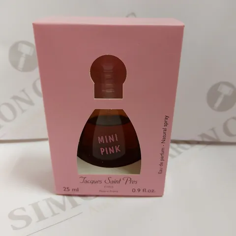 BOX OF APPROX 10 JACQUES SAINT PRES MINI PINK EAU DE PARFUM - 10X25ML