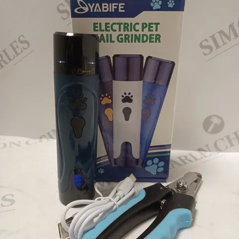 BOXED YABIFE ELECTRIC PET NAIL GRINEDR 