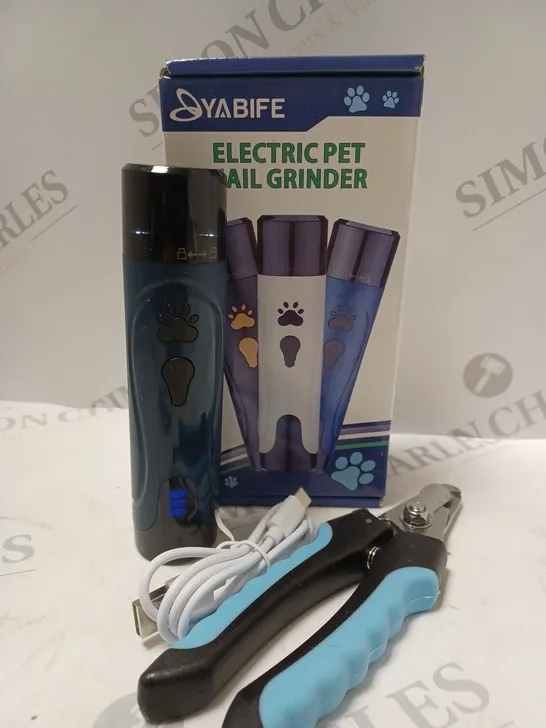 BOXED YABIFE ELECTRIC PET NAIL GRINEDR 