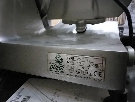 PARRY DUEGI SLICER MACHINE 