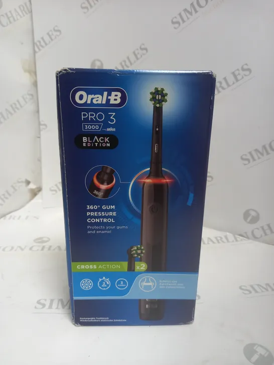 SEALED ORAL B PRO 3 BLACK EDITION TOOTHBRUSH