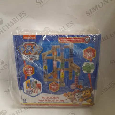 PAW PATROL WOODEN MARBLE RUN