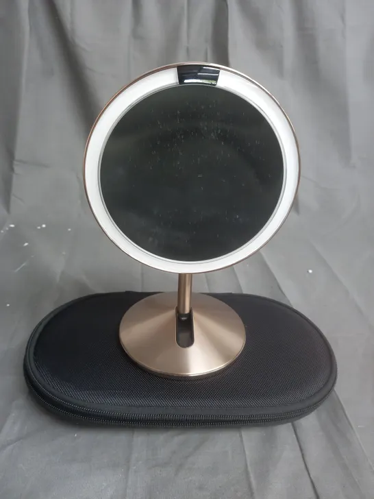 SIMPLEHUMAN SENSOR MIRROR FOLD ROSE GOLD 10X MAG