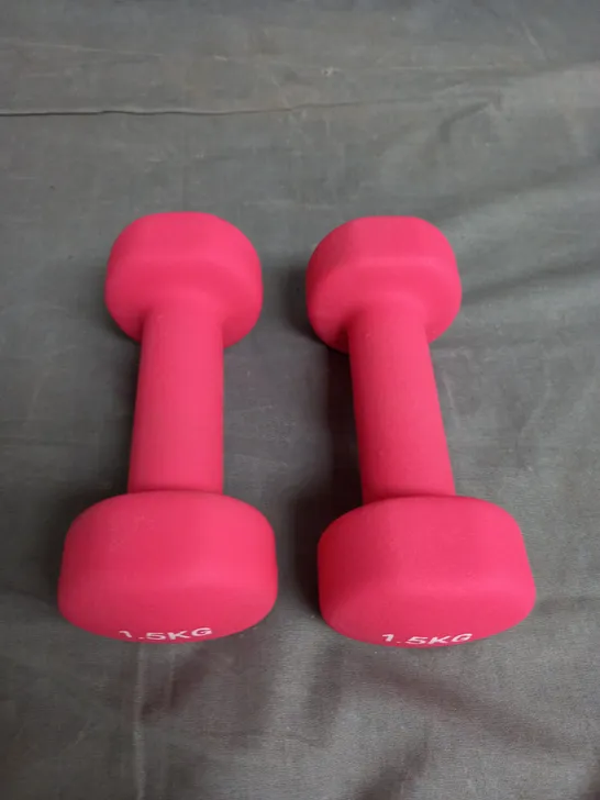 NEO SET OF 2 DUMBBELLS 1.5KG PINK