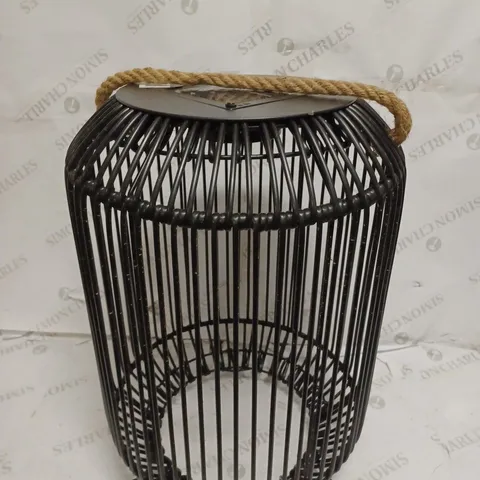 JOHN LEWIS RATTAN SOLAR POWERED OUTDOOR GARDEN LIGHT 