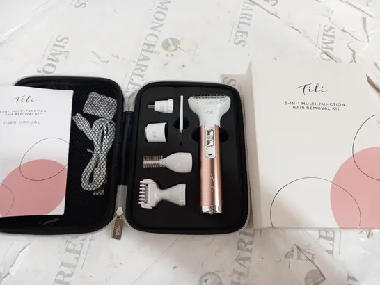 BOXED TILI 5-IN-1 MULTI FUNCTIONAL HAIR REMOVAL KIT PINK