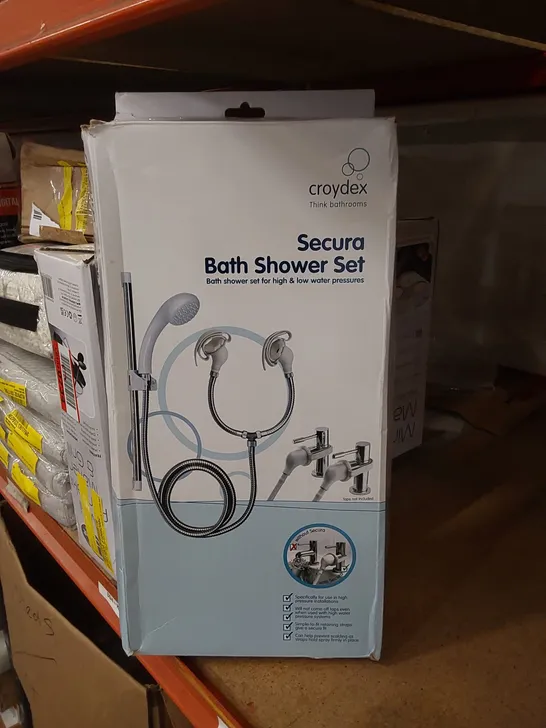 BOXED CROYDEX SECURA BATH SHOWER SET (1 BOX)