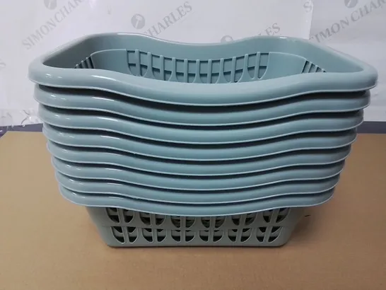 LOT OF 8 PLASTIC STORAGE TRAYS