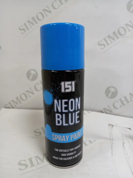 BOX OF 12 X 151 NEON BLUE SPRAY PAINT