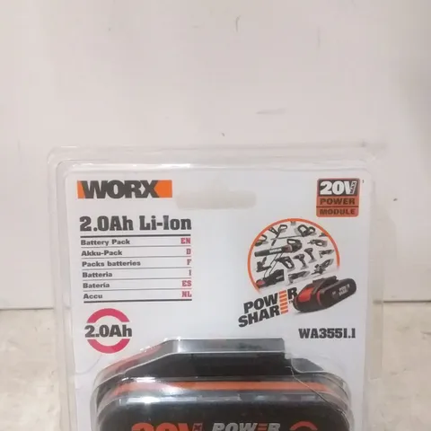 PACKAGED WORX 2.0AH LI-ION BATTER PACK 