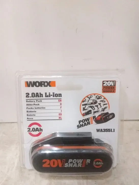 PACKAGED WORX 2.0AH LI-ION BATTER PACK 