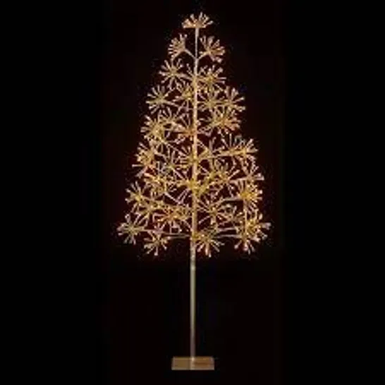 BOXED LED LIGHTED TREE COLOUR: GOLD HEIGHT: 6FT