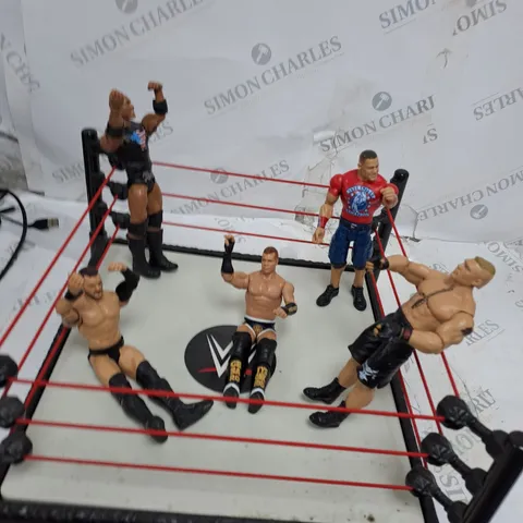 WWE RAW FIGURES AND RING SET 