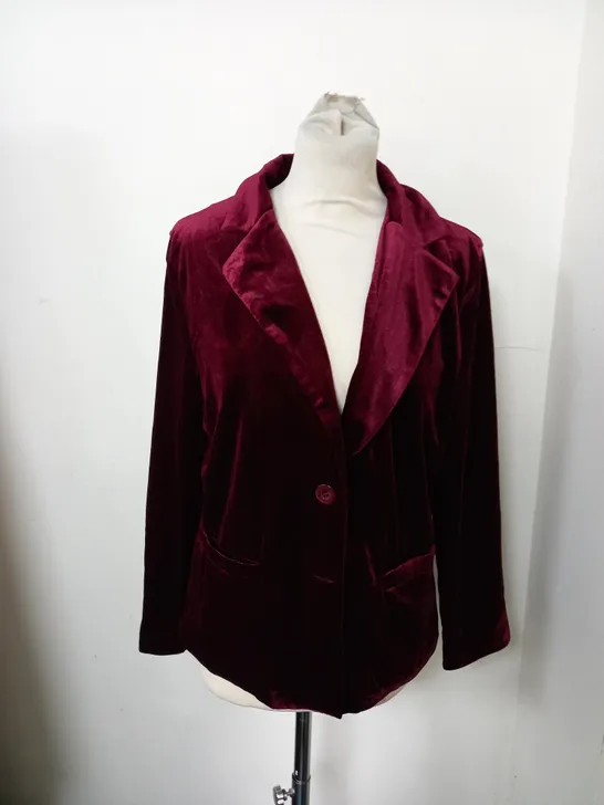 MINT LIMIT MEDIUM RED VELVET JACKET 