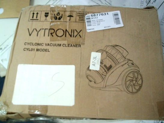 VYTRONIX CYL01 POWERFUL COMPACT CYCLONIC BAGLESS CYLINDER VACUUM CLEANER