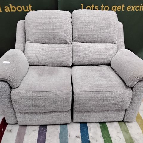 QUALITY BRITISH DESIGNED & MANUFACTURED G PLAN COTSWOLD LOOM SHALE FABRIC ELECTRIC RECLINING 2 SEATER SOFA