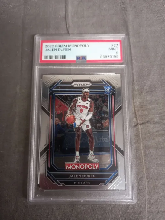 2022 PRIZM MONOPOLY JALEN DUREN - PSA 9 - MINT 