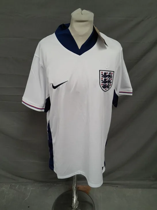 NIKE FOOTBALL ENGLAND JERSEY IN WHITE/BLUE SIZE L