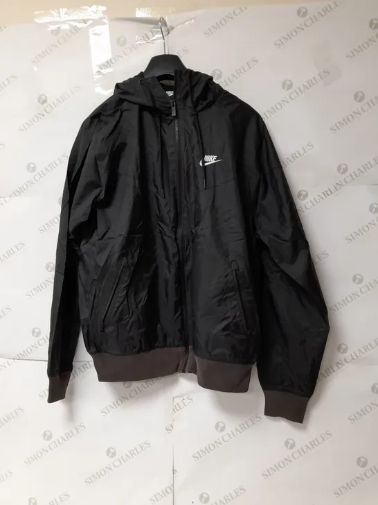 NIKE WATERPROOF JACKET IN BLACK AND BROWN SIZE M