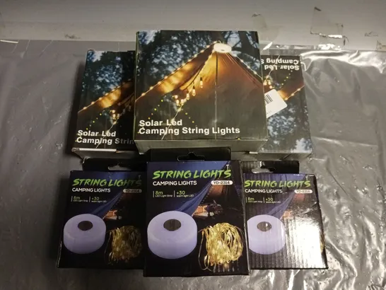 LOT OF 7 SET OF CAMPING STRING LIGHTS