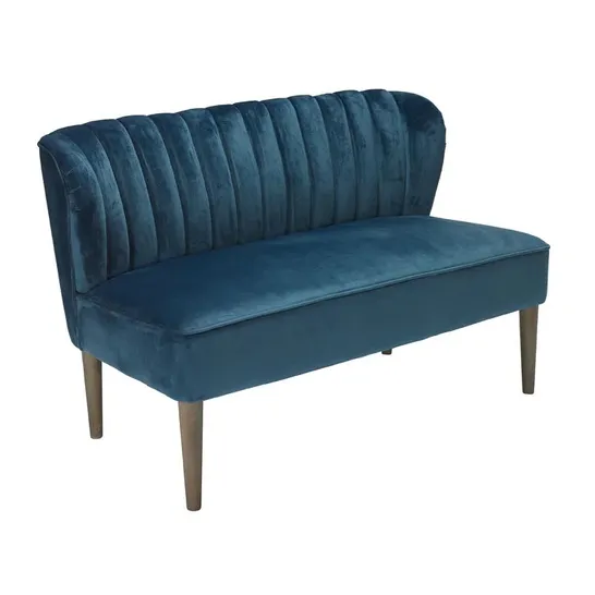 BOXED BIRKETT 2 SEATER LOVESEAT - MIDNIGHT BLUE (1 BOX)