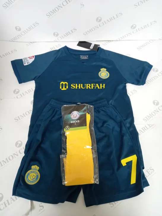 AL NASSR AWAY KIT WITH RONALDO 7 SIZE 24