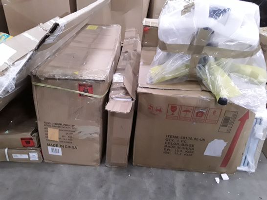 LOT OF APPROXIMATELY 8 BOXED FURNITURE PARTS 