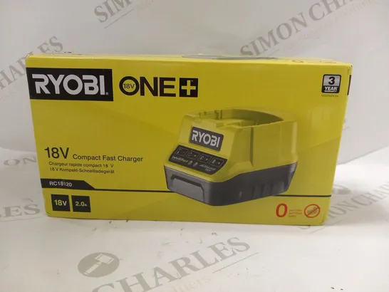 BOXED RYOBI RC18120 18V ONE+ 2.0A BATTERY CHARGER