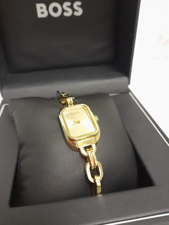 HUGO BOSS LADIES HAILEY GOLD LINK BRACELET WATCH RRP £269