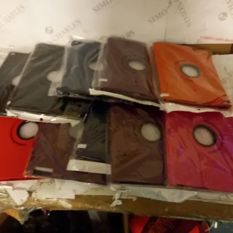 BOX OF 10 WALLETS FOR IPAD, IN VARIOUS COLOURS