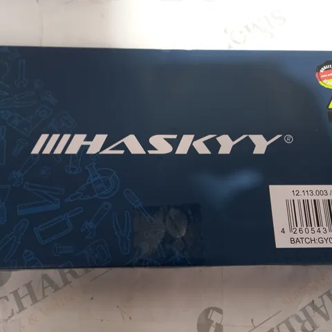 BOXED HASKYY 40-PIECE XZN HEXAGONAL TORX MULTI-TOOTH SOCKET SPANNER BIT SET 