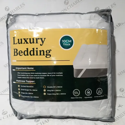 LUXURY BEDDING 10CM THICK - DOUBLE SIZE