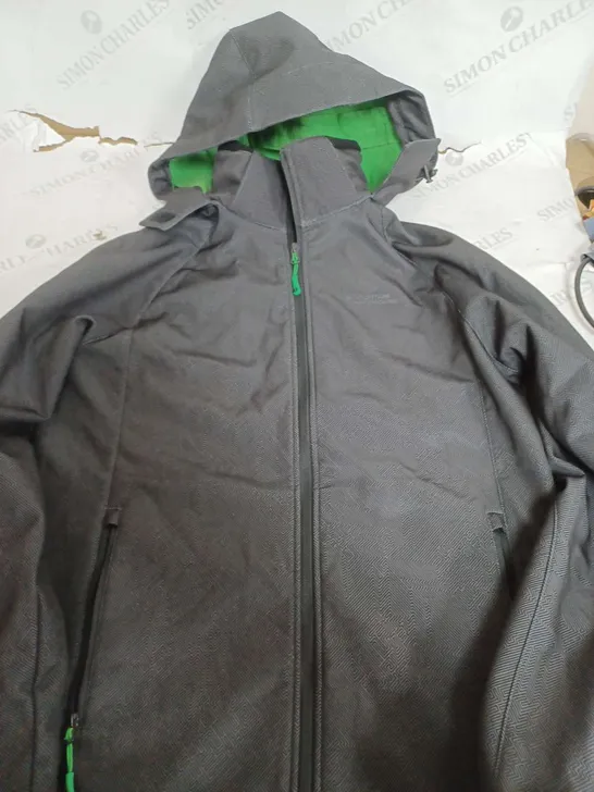 MOUNTAIN WAREHOUSE FLEECE LINED JACKET WITH HOOD - SMALL