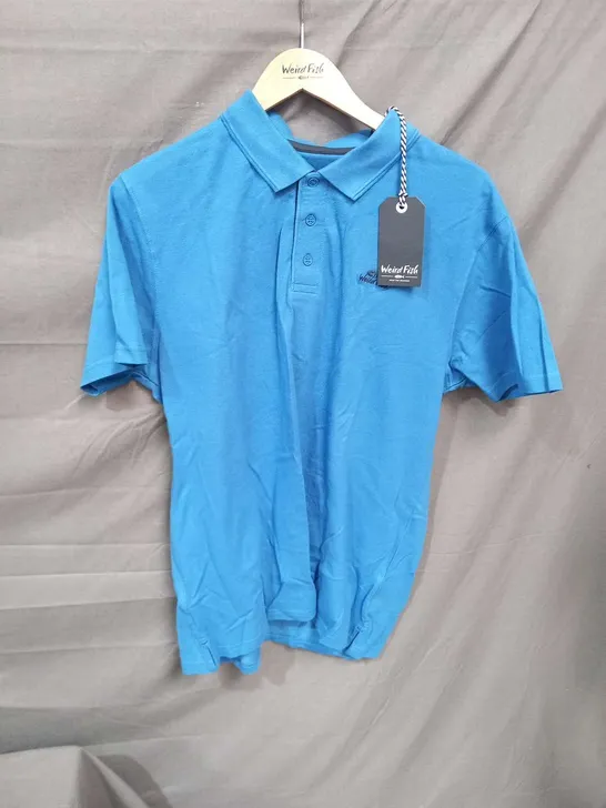 WEIRD FISH MILES ORGANIC PIQUE POLO SHIRT SIZE L