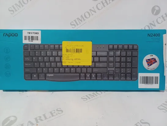 BOXED RAPOO N2400 WIRED KEYBOARD